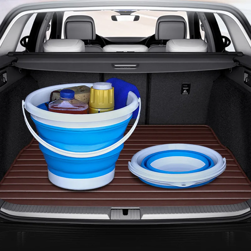 

Portable Outdoor Fishing Bucket Car Washing Car Folding Bucket Multifunctional Storage Bucket Retractable Storage Box