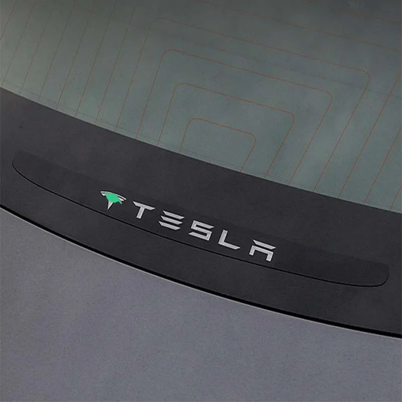 Для Tesla model 3/S/X автомобильные задние стеклянные наклейки с логотипом на заказ