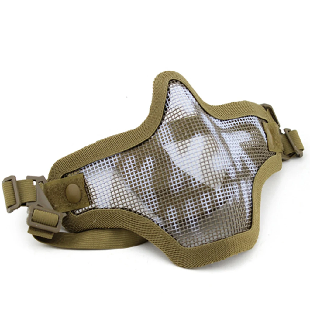 Low Carbon Steel Wire Warrior Outdoor Field Mask CS Game Cosplay Halloween Protect Solid Mask