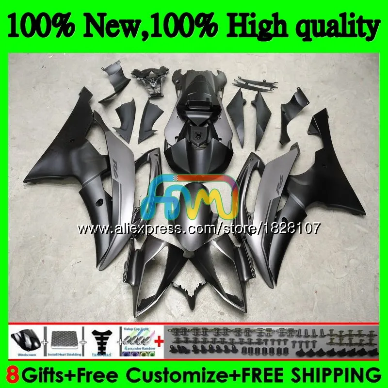 YZF-R6 для YAMAHA YZF600 YZF-600 YZFR6 08 09, 10, 11, 12, 63BS. 0 YZF 600 R 6 YZF R6 2008 2009 2010 2011 2012 Обтекатели матового цвета - Цвет: No. 1