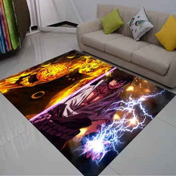 

Anti Slip Bathroom Home Rugs Anime Entrance Doormats Naruto One Piece Bedroom Floor Mats Kids Play Carpet Hallway Rug Polyester