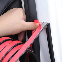 1 метр DIY резиновые прокладки уплотнения двери автомобиля наклейки против пыли звукоизоляционные уплотнения типа B шумоизоляция автомобильные наклейки аксессуары