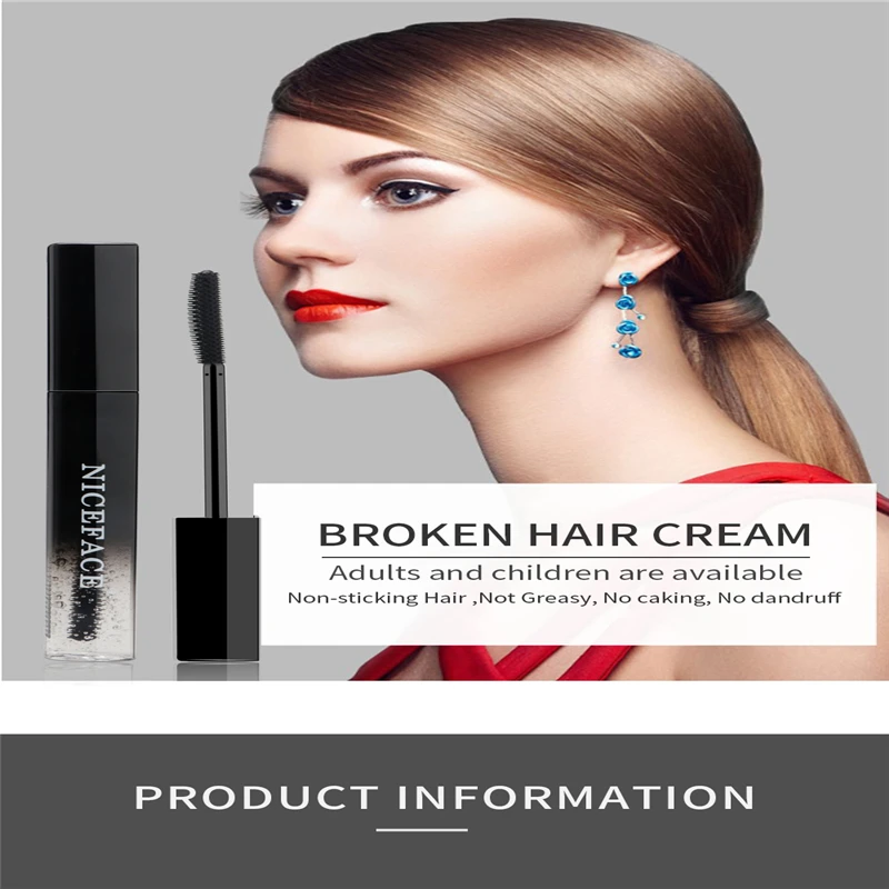 Small Broken Hair Finishing Cream Refreshing Not Greasy Small Broken Hair Shaping Gel Sticks Easy To Shape Hairstyle