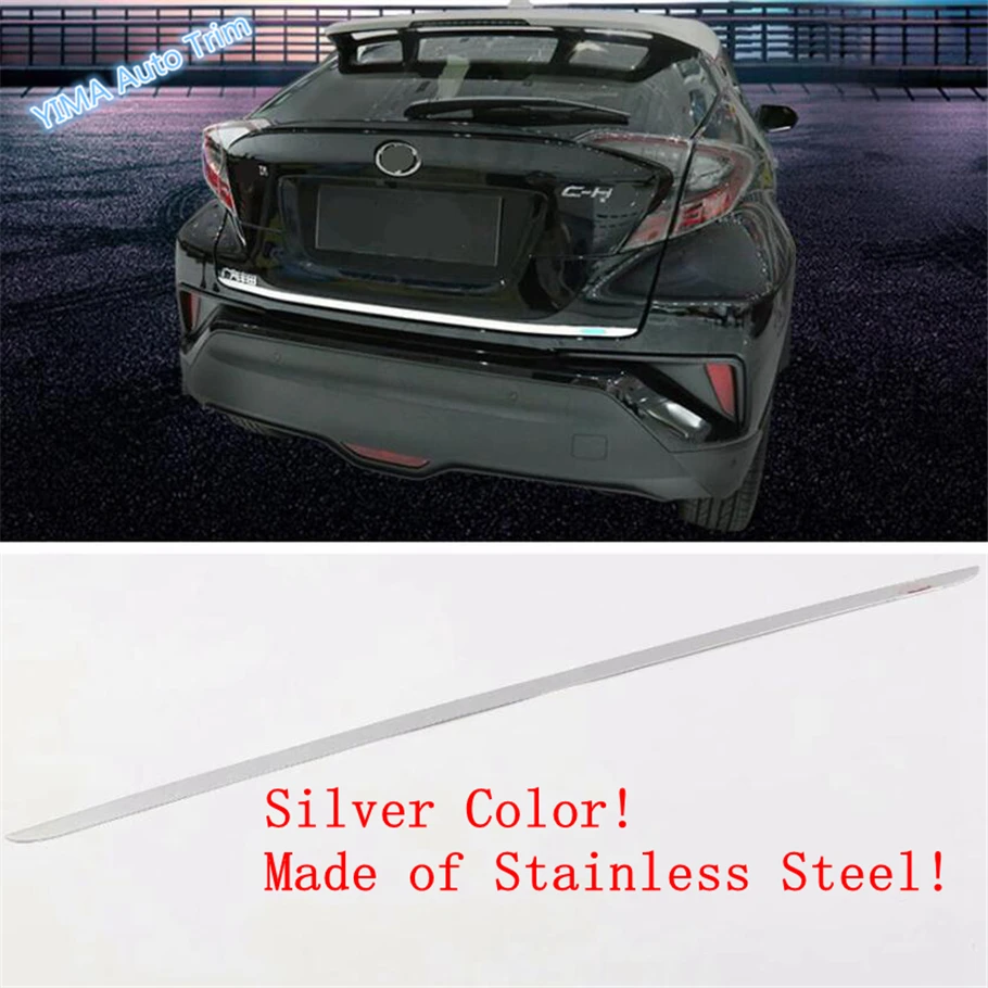 

Lapetus Auto Styling Rear Trunk Tail Door Boot Lower Strip Mouldings Protector Bezel Cover Trim For Toyota C-HR CHR 2016 - 2019