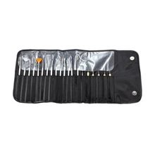 20 шт дизайн живопись Раскрашивание рисунок ногтей советы ручка-кисть инструмент набор чехол для маникюра аксессуары для ногтей