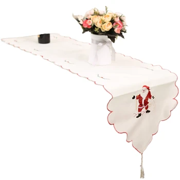 

Christmas Decorations Christmas Day Living Room Table Christmas Table Flag Embroidered Openwork Tablecloth