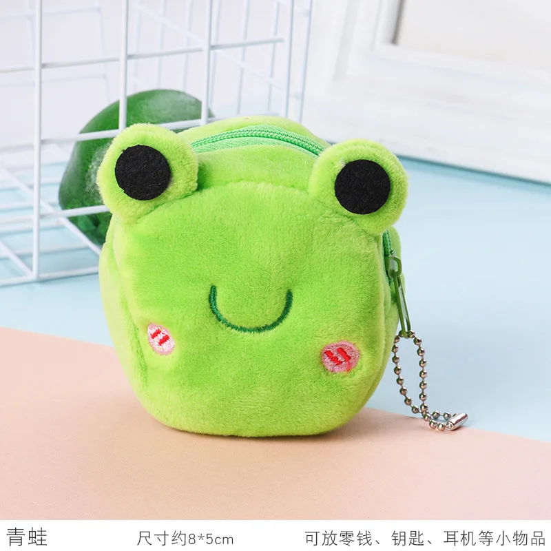 2021 nuevo lindo suave tres-dimensional de la cremallera bolso de animé clave mujer niño multifuncional billeteras de mujer, auriculares bolsa