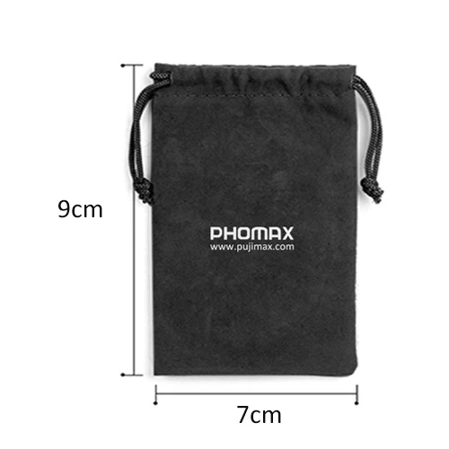 PHOMAX многофункциональная тканевая сумка для хранения подходит для зарядного устройства зарядный кабель наушники мелкие предметы тип шнура легко носить с собой - Цвет: Black
