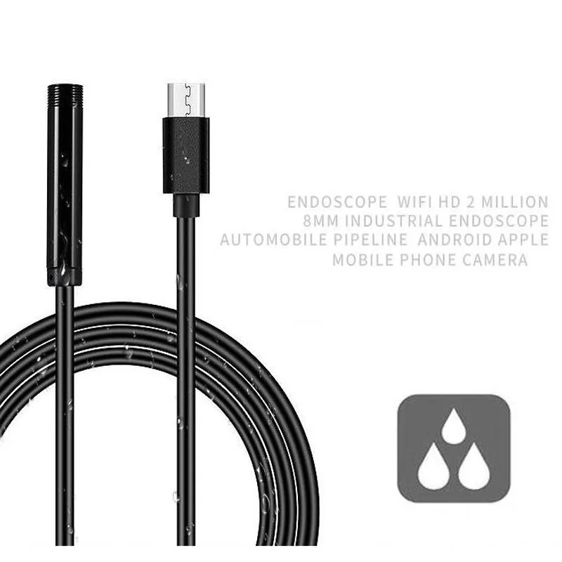 5,5 мм USB эндоскоп камера 5 м линия C-type эндоскоп камера обнаружения для ПК Android мобильный телефон жесткий кабель канал эндоскоп