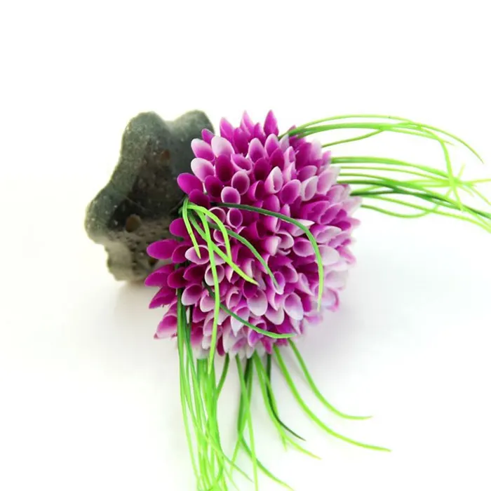 Аквариумное растение искусственная трава пластиковое украшение Искусственные цветы водный Декор декорация для аквариума тропическая рыба