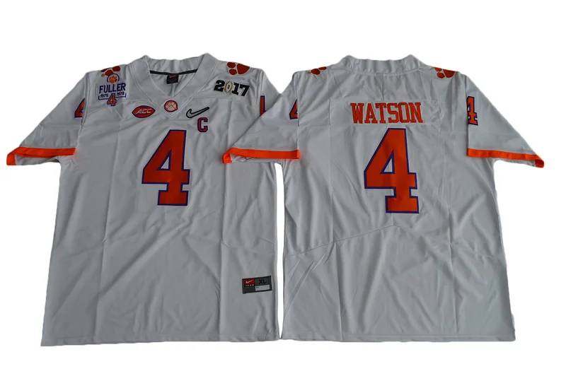 Мужская футболка Clemson Tigers DeShaun Watson 4 Diamond Quest Limited