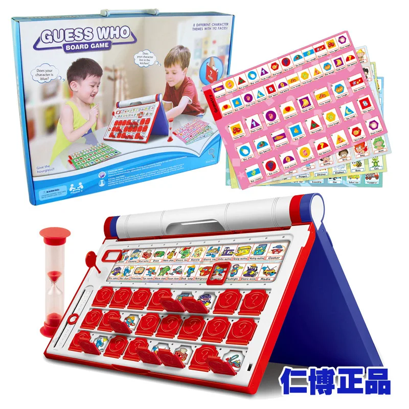 

Ren Bo Brain Force Combat Guess I GUESS Who8 Kind Theme Board Game Educational Toy Parent And Child Interactive Game