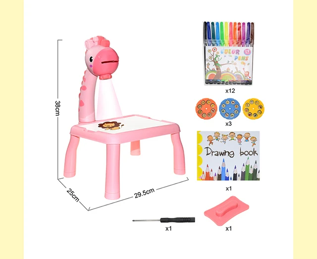 Kids Drawing and Tracing Projector Art Table