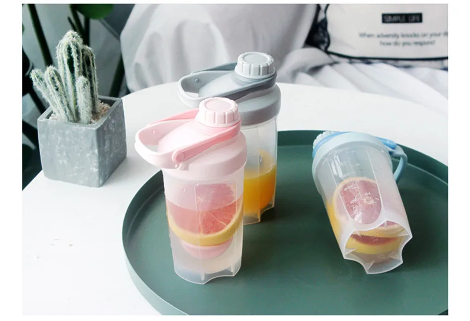 Creative Shake Bottle Plastic Sports Bottles Protein Powder Mixing Outdoor Water Bottle Bpa Free Shaker Bottle 500Ml 28 Creative Shake Bottle Plastic Sports Bottles Protein Powder Mixing Outdoor Water Bottle Bpa Free Shaker Bottle 500Ml