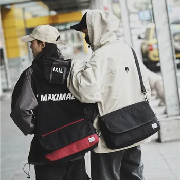 

Colorblock literary tide cool shoulder bag new casual single shoulder messenger small bag