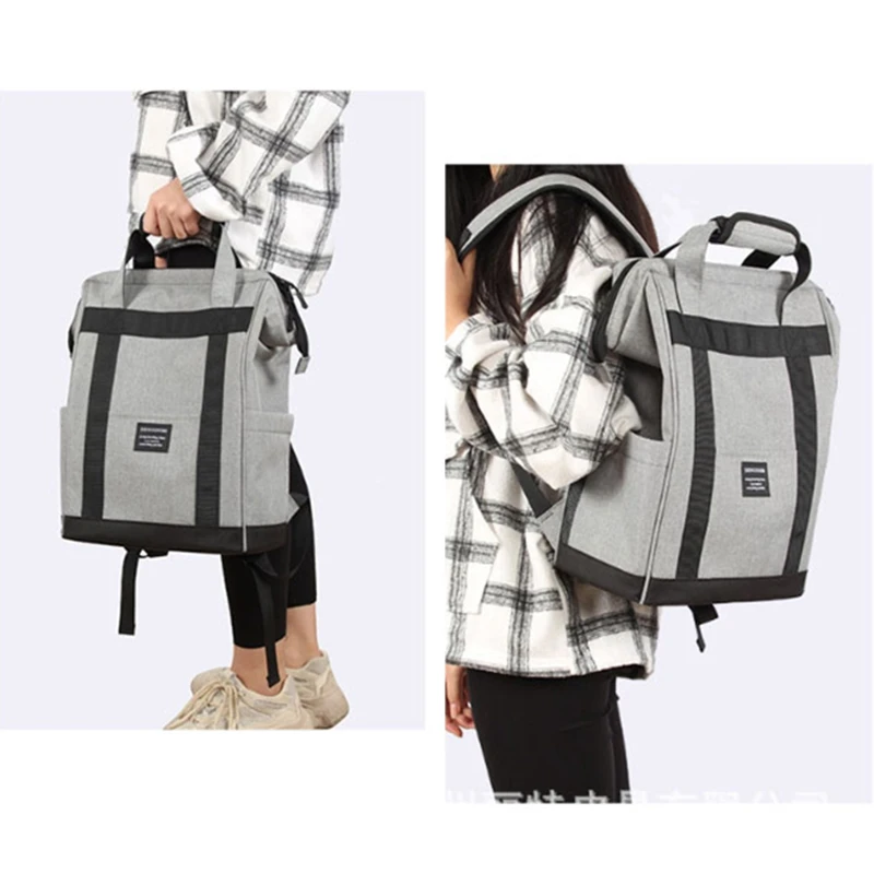DENUONISS Thickening Insulated Bag Shoulder Cooler Backpack Ice Pack Insulated Fresh Food Delivery Container for Camping Hiking