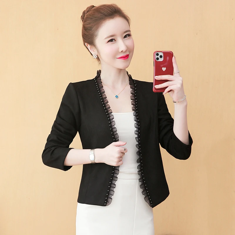 XXXXL Ladies Women Office Blazer Jacket OL Fashion Slim Trim Coat Women Suit Jacket Long Sleeve Ladies Blazer Work Business Wear