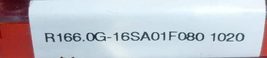 10 шт. вставки карбида R166.0G-16SA01F080 1020