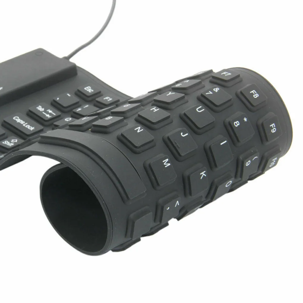 Проводная Мини USB клавиатура 84 ключ Мини силиконовая складная USB клавиатура для ноутбука рабочего стола