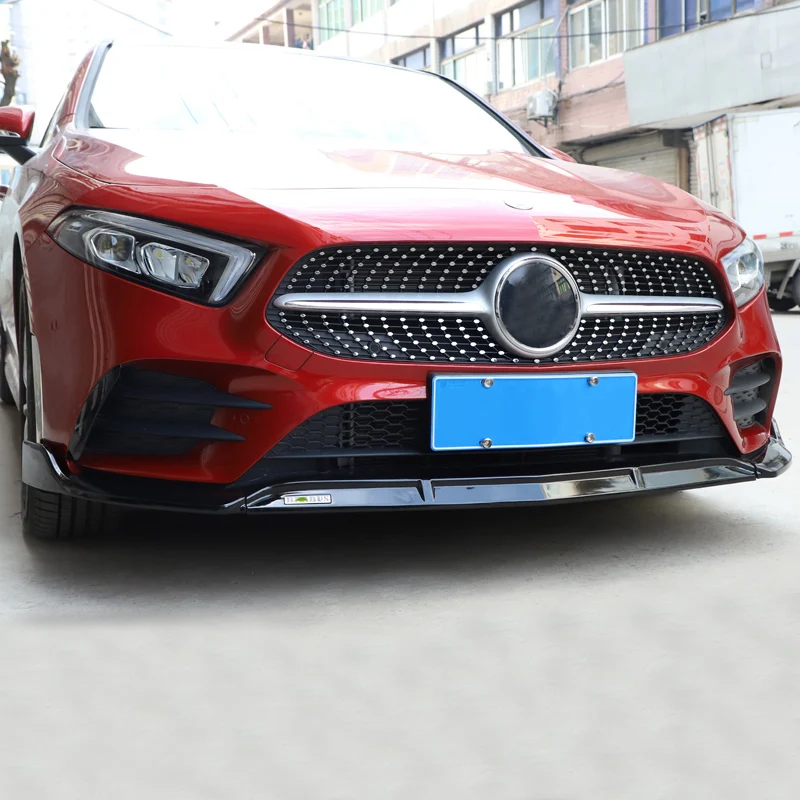 Lsrtw2017 для Mercedes Benz A Class A180 A200 автомобильный спойлер переднего бампера Защита отделки аксессуары для формовки интерьера