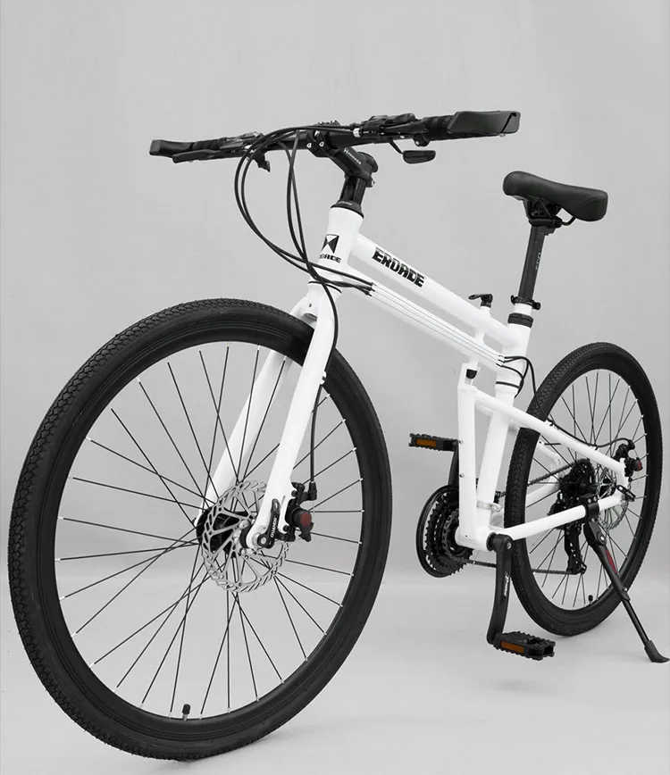 Flash Deal New Brand Folding Bike Aluminum Alloy Frame 26 inch Wheel 24/27 Speed Dual Disc Brake Road Bicycle Bicicleta 15
