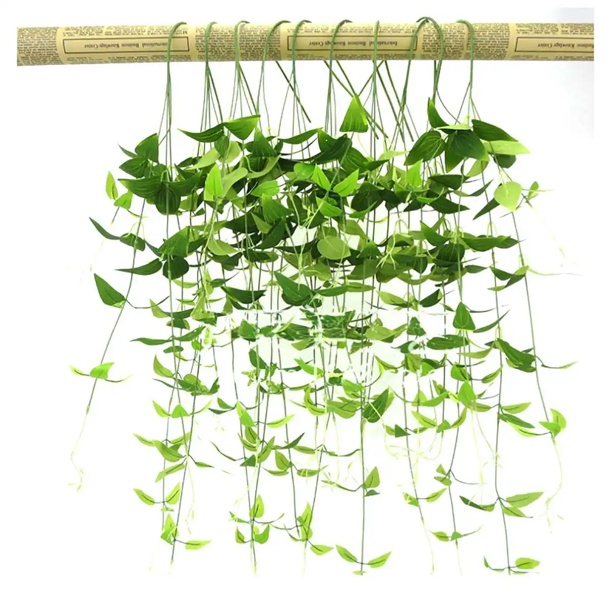 

6pcs Artificial Leaf Garland Plants Vine Foliage Flower Home Garden Party Wedding Wall Simulation Florida Vine Flower Leaf green