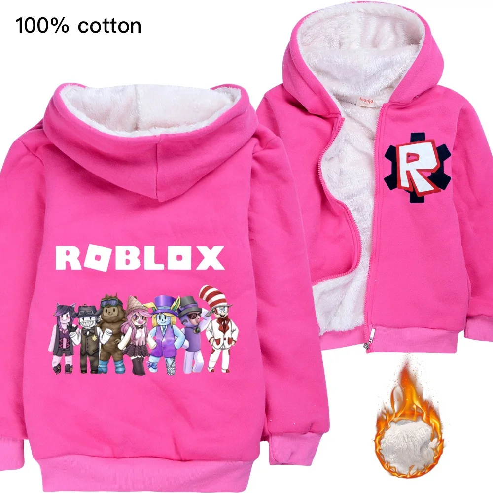 Зимняя хлопковая шерстяная куртка Robloxing толстовка для мальчиков детская одежда