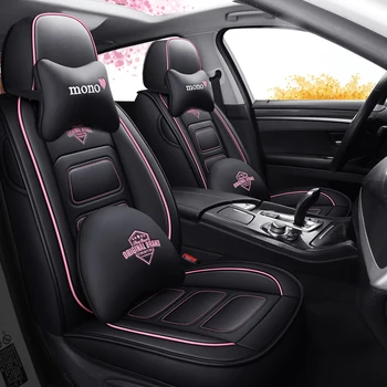 

Full Coverage Eco-leather auto seats covers PU Leather Car Seat Covers for Peugeot 107 208 301 308 408 rcz 508 2008 4008 3008