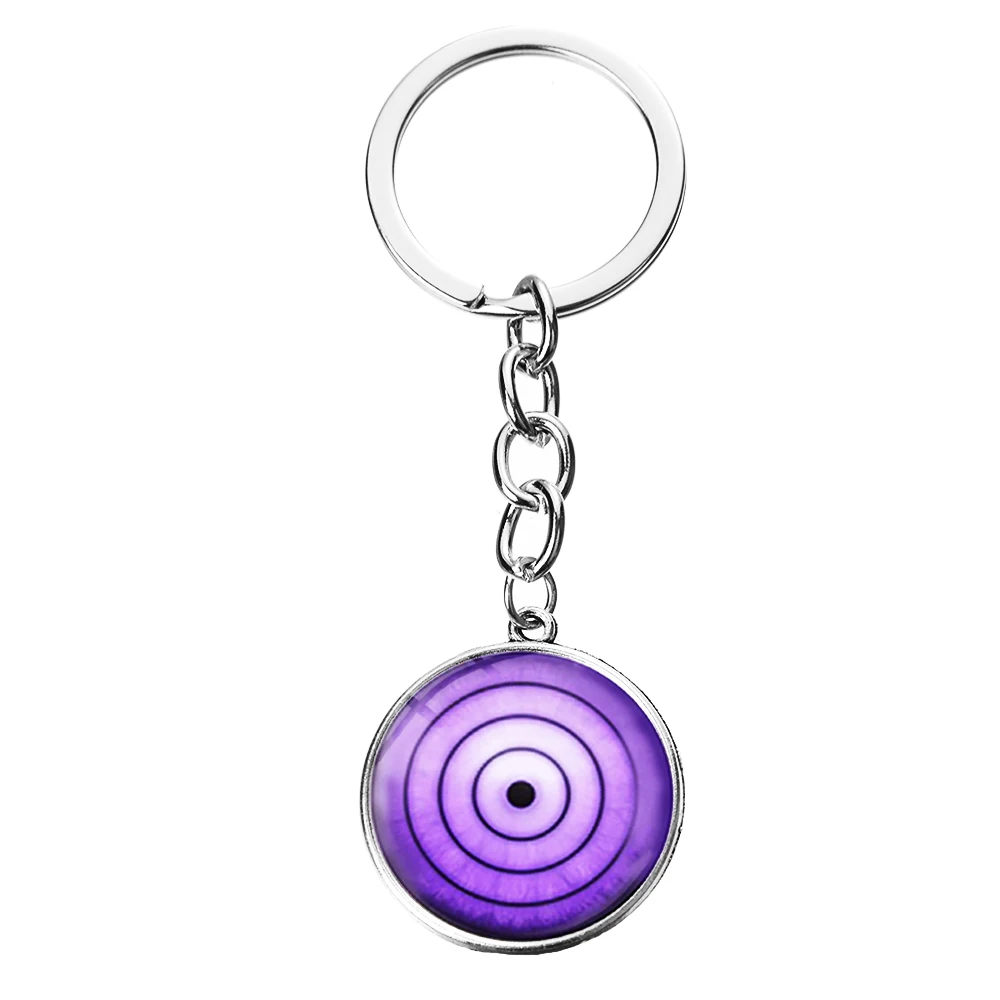 SONGDA Uchiha Clan Rinnegan Sharingan брелок для ключей в форме глаза Аниме Наруто Саске Итачи Какаши Косплей брелок цепочка Мода Аниме подарок - Цвет: Style 1