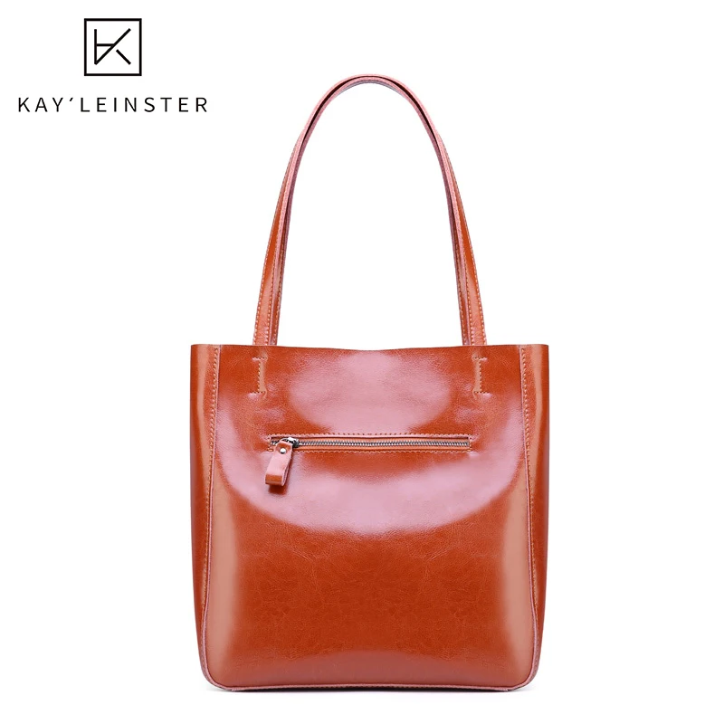 

Luxury Handbags Women Oil Wax Genuine Leather Tote Bags Designer Female Wild Large Capacity Shoulder Messenger Bags Sac a main