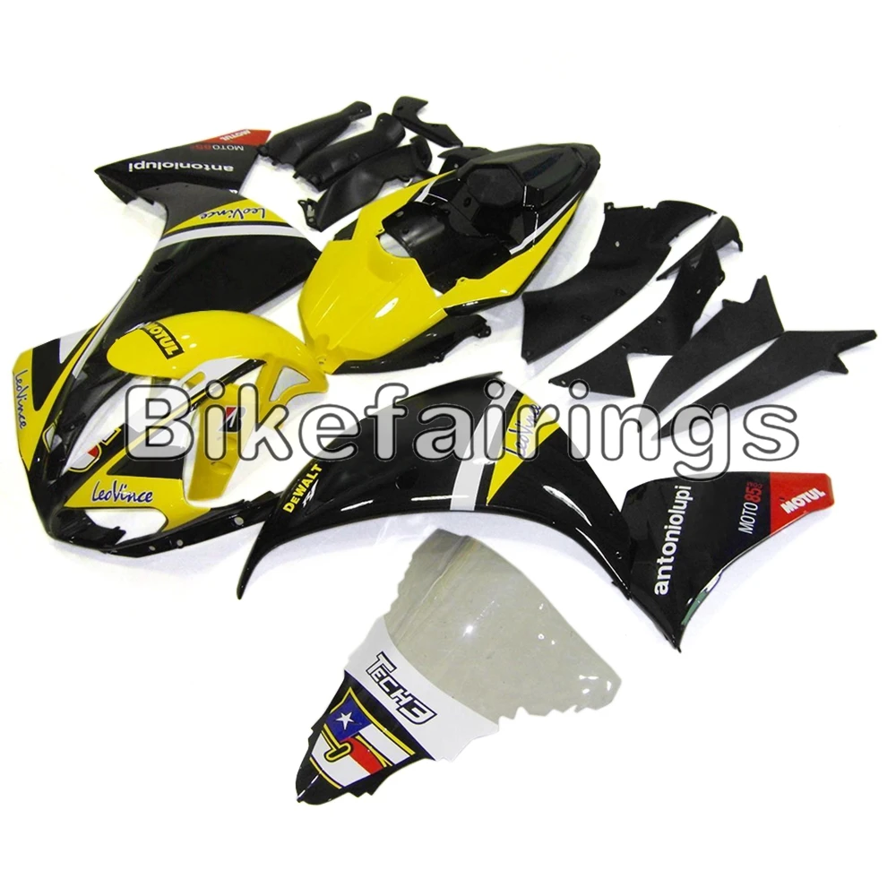 Полный комплект обтекателя Для Yamaha YZF1000 R1 2009 2010 2011 YZF R1 09 11 ABS пластиковые детали для мотоцикла кузов блеск желтого и черного цвета