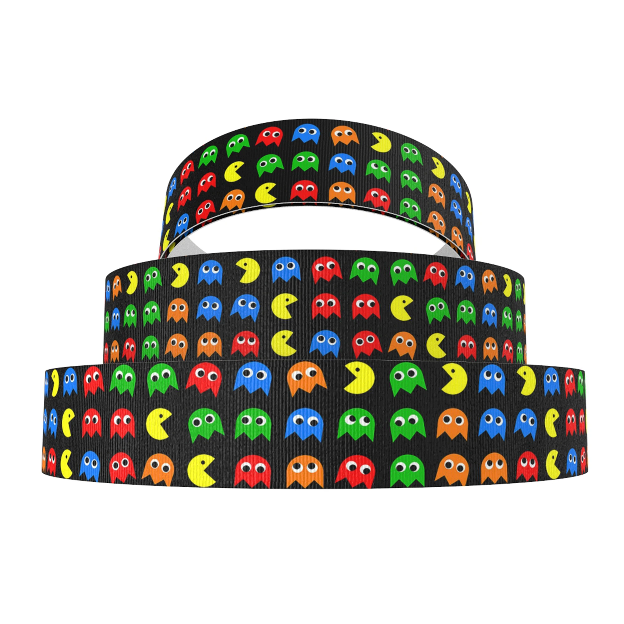 Multi Sized Game Printed Grosgrain Ribbon Polka For Cartoon Character Party DIY Hair Bow Decoration Accessories 5 Yards ribbon decoration,ribbon supplies,grosgrain ribbon,sewing ribbon