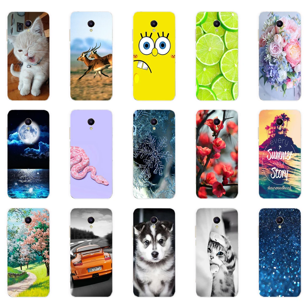 For Meizu M5C Case Silicon Soft TPU Phone Cover for M5S M 5 S Coque Bumper full 360 Protective fundas cute cat dog 2 | Мобильные