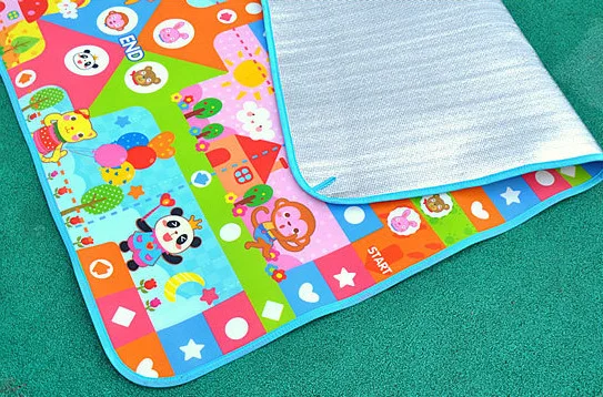 

Mambobaby Environmentally Friendly Baby Creeping Mat Picnic Mat Children Aeroplane Chess Game Mat Single Side Folding Infant Bab