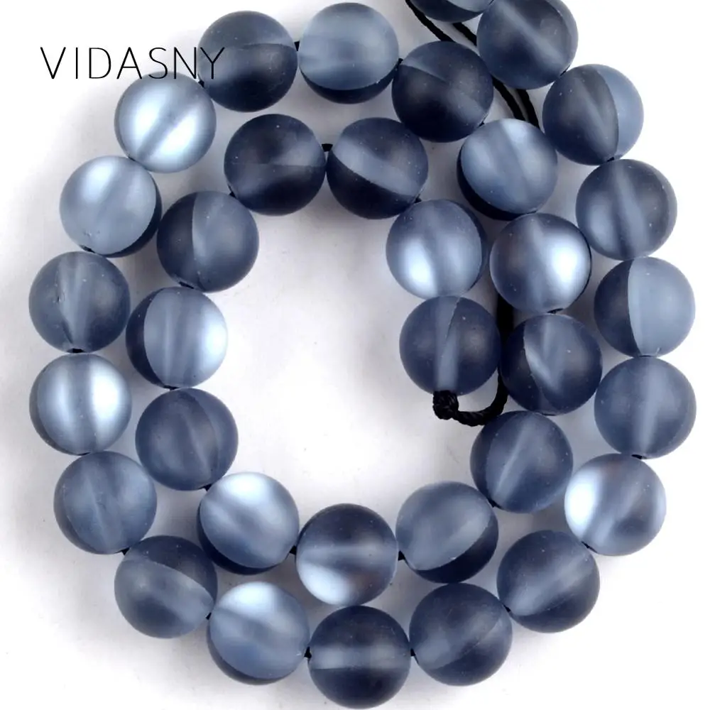 

Natural Stone Black Matte Austrian Crystal Beads For Jewelry Making 6 8 10 12mm Charm Spacer Beads Fit For Necklace Bracelet 15"
