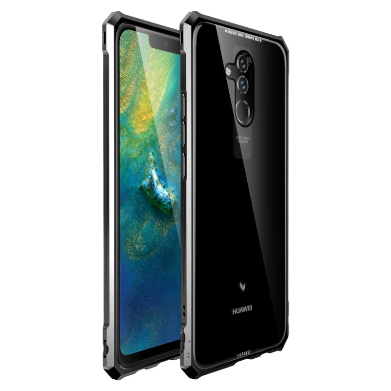 Nohon чехол с металлической рамкой для huawei mate 20 Pro, прозрачная задняя крышка из закаленного стекла для huawei mate 20 X mate 20 Lite, алюминиевый бампер