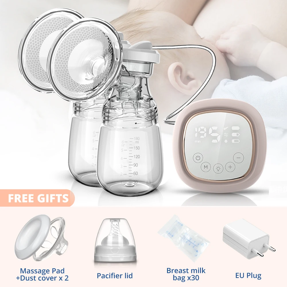 bellababy double electric breast pump NEW Electric Breast Pump LCD Touch Screen Control Charged By USB Milking Machine Asy Carry Outdoors Milk Nursing Pump BPA Free elvie electric breast pump Electric breast pumps