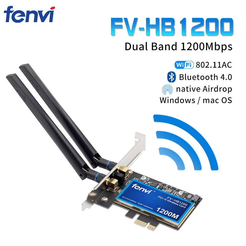 Настольный двухдиапазонный адаптер 802.11ac BCM94360 Wireless AC WiFi Bluetooth 4 0 PCI E для