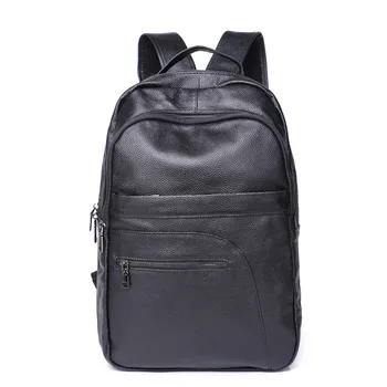 

Men's Backpack genuine leather High Quality Leather Rucksack Male Leather Fashion Trend Youth Leisure Travel Laptop backpack Bag