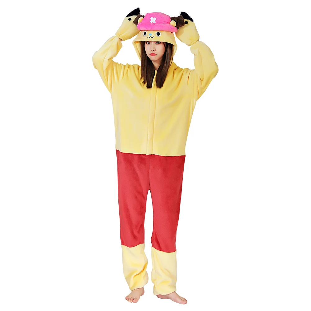 Chopper Pajama Adult Unisex Onesies Polyester Sleepwear Pyjamas Halloween Carnival Costume Cosplay Costume