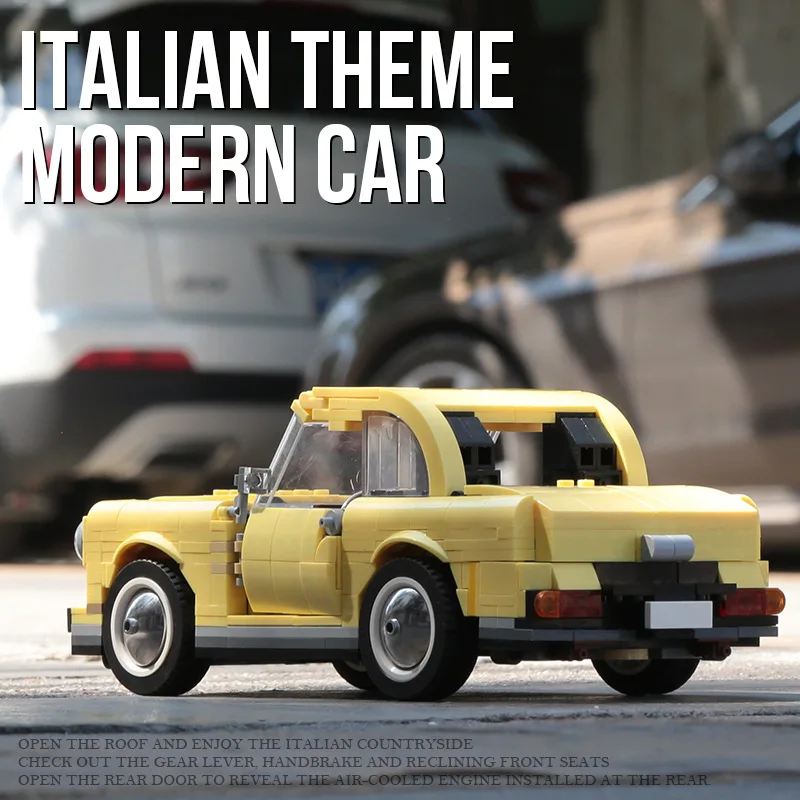 

1049pcsBlocks Speed City Famous Creative modern Car Vehicle Super Diy Kids Moc Toys Sets Model Building Kits Sports Technic 2020