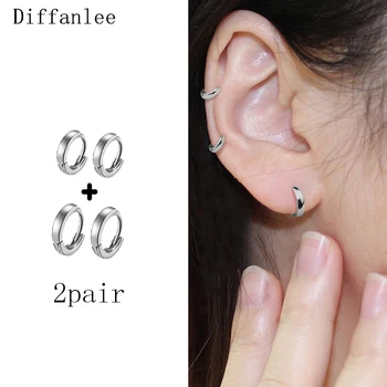 

Smooth surface Trend Simple Fashion ultra-small Ear Bone Ear Ring Mini Circle Ear Buckle Simple Wild Trend Women Men Ear Jewe