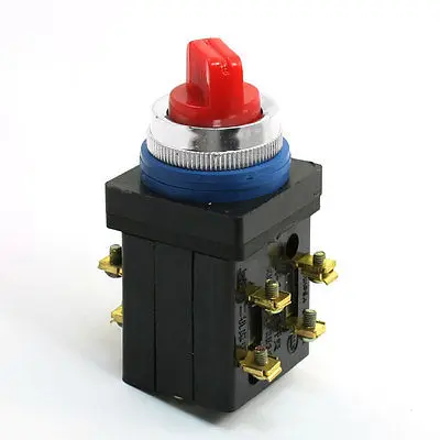 

380V 5A 8P ON/OFF/ON 3 Position Selector Self-Locking Push Button Switch