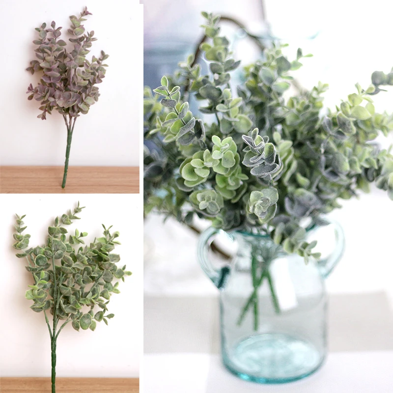 

Artificial Plants Eucalyptus Leaves Bushes Fake Greenery Shrubs Home Indoor Outdoor Grass Decor Wedding Party Home Decorations