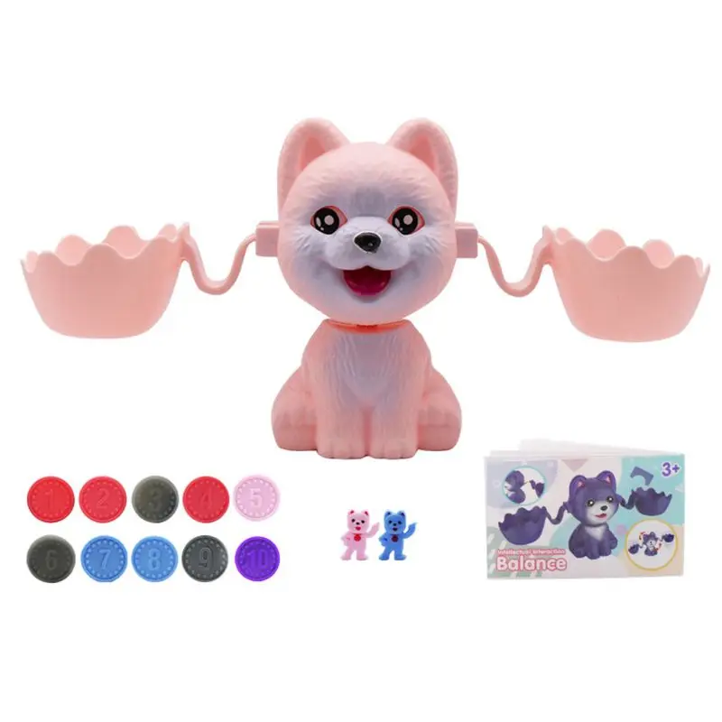 Kids Cute Dog Balancing Scale Math Game Fun Toy Learning Educational Gift for Children