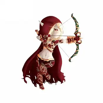 

Hot Sell Personality Wrath of The Lich King Chibi Sylvanas Car Stickers Decals Accessories Auto Decorative PVC 13cm X 11cm