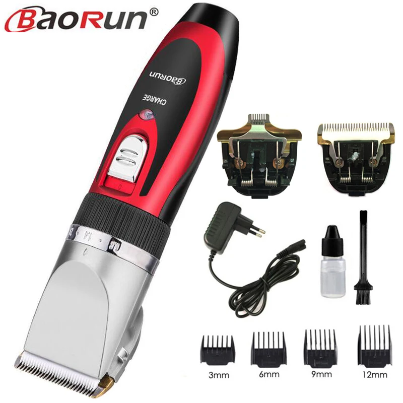 add 2pcs blade Профессиональная электрическая машинка для стрижки волос перезаряжаемая машинка для стрижки волос литиевая машинка для стрижки волос триммер для стрижки бороды - Цвет: add 2pcs blade
