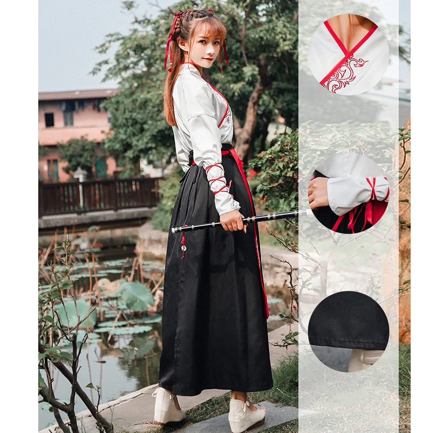 Hanfu необычный танцевальный костюм, праздничная одежда, костюмы в китайском стиле, народное платье для женщин и мужчин, платье для влюбленных, древняя одежда Танга