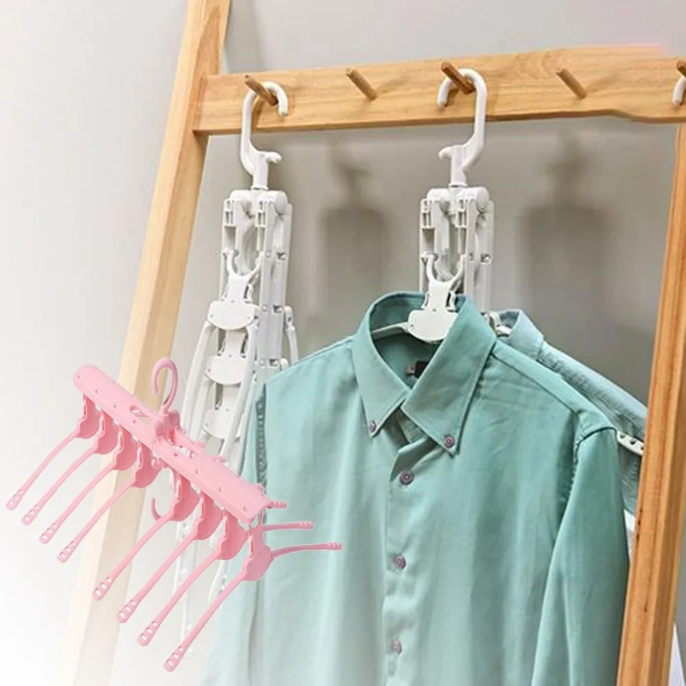 Magic Hanger Storage Rack Multi-Function Magic Hanger Folding Multi-Layer Space Saving Small Portable