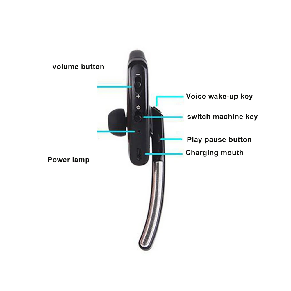 3 in 1 Bluetooth Wireless Headset Earpiece Adapter for Walkie-Talkie